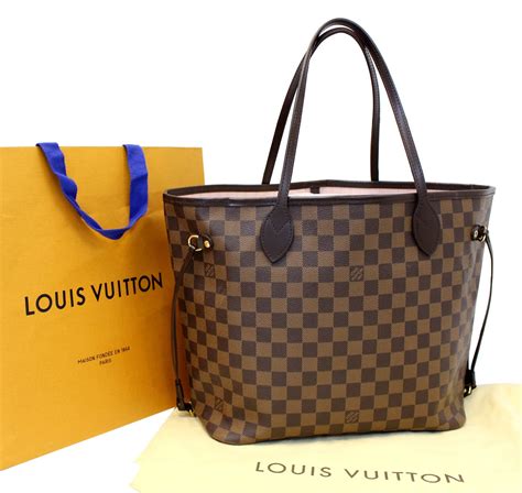 louis vuitton damier ebene neverfull mm rose ballerine|damier Neverfull mm price.